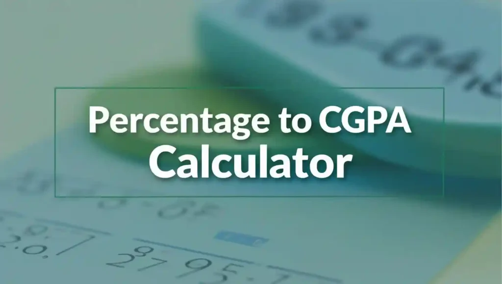 percentage to cgpa calculator