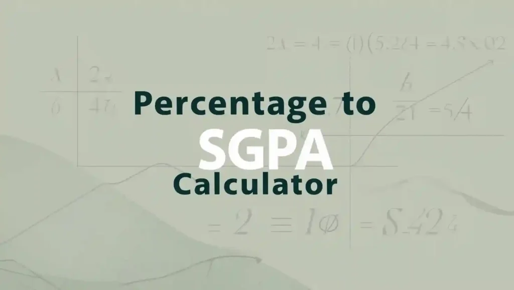 percentage to sgpa calculator