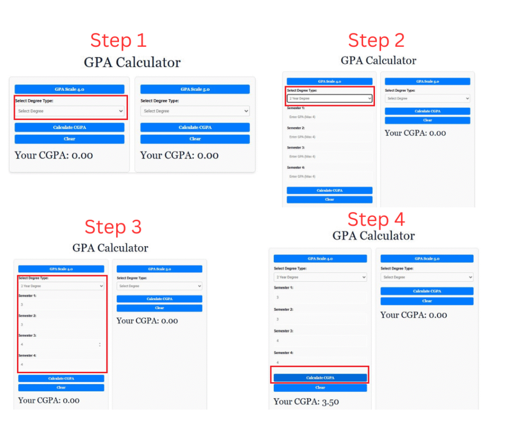 gpa to cgpa calculator